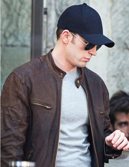 Matchless Captain America Celebration Biker Leather Jacket Ottanio