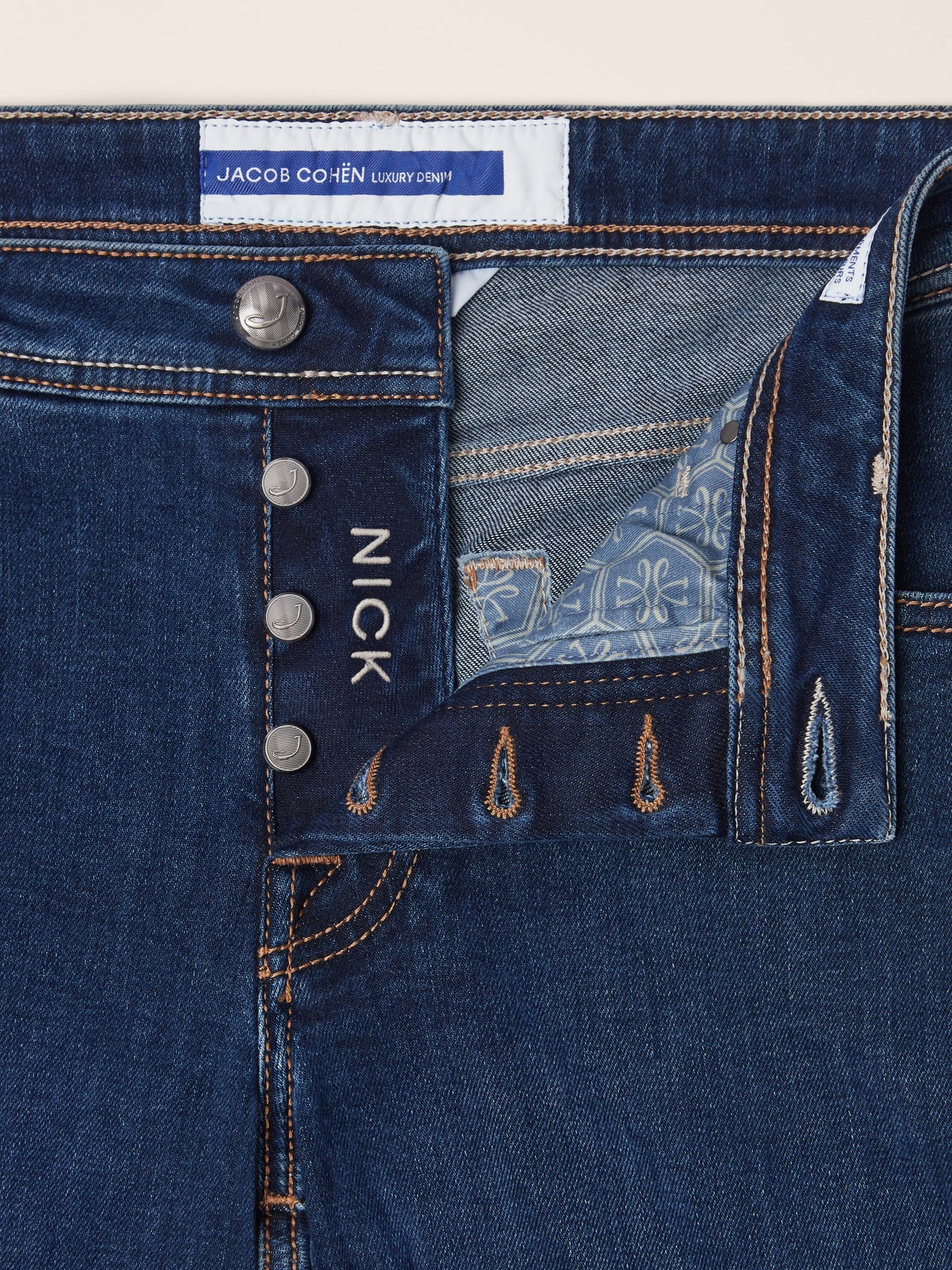 Jacob Cohën Men's Nick Slim Fit Jeans Dark Blue