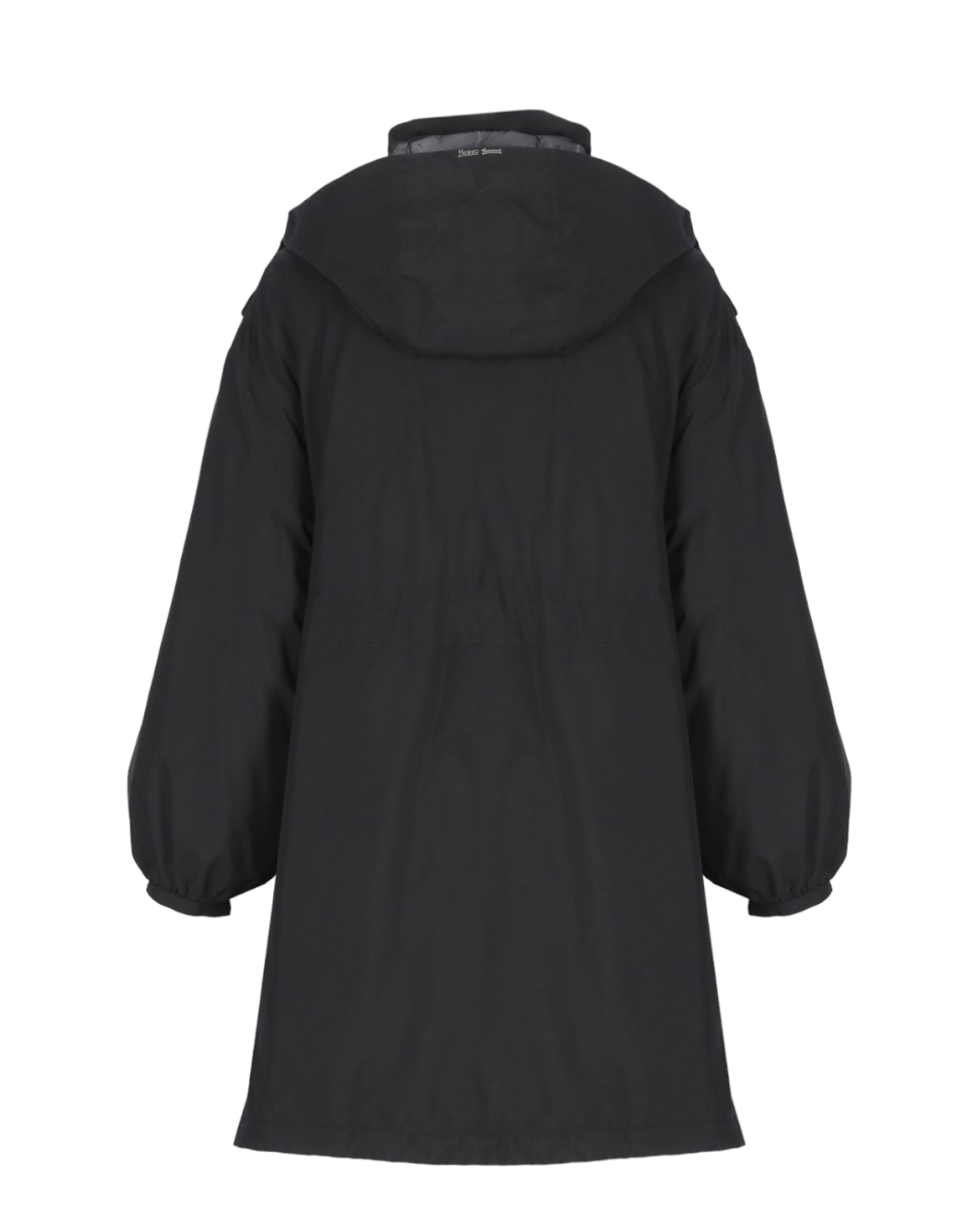 Women's Black Raincoat by Herno - Back View