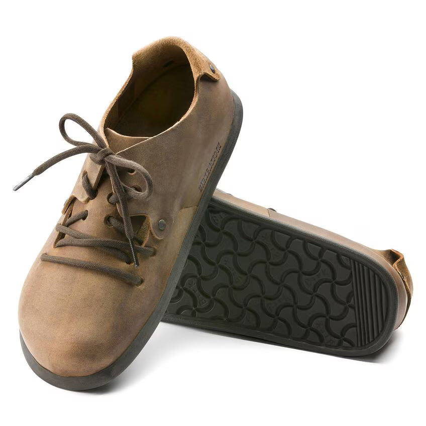 Birkenstock Lace Up Montana Oiled Leather - Cuoio