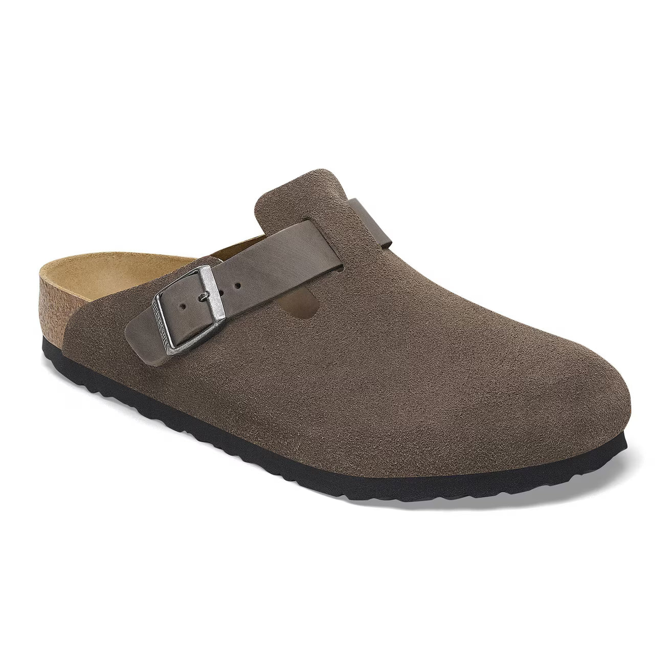 Birkenstock Boston Suede Leather - Concrete Grey