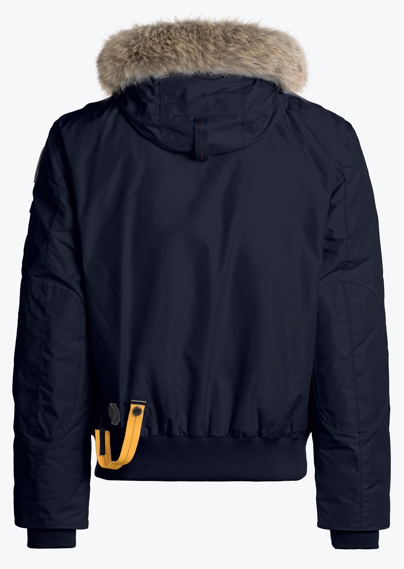 Parajumpers Gobi Men's Fur-trimmed Hooded Down Jacket Navy – Back View