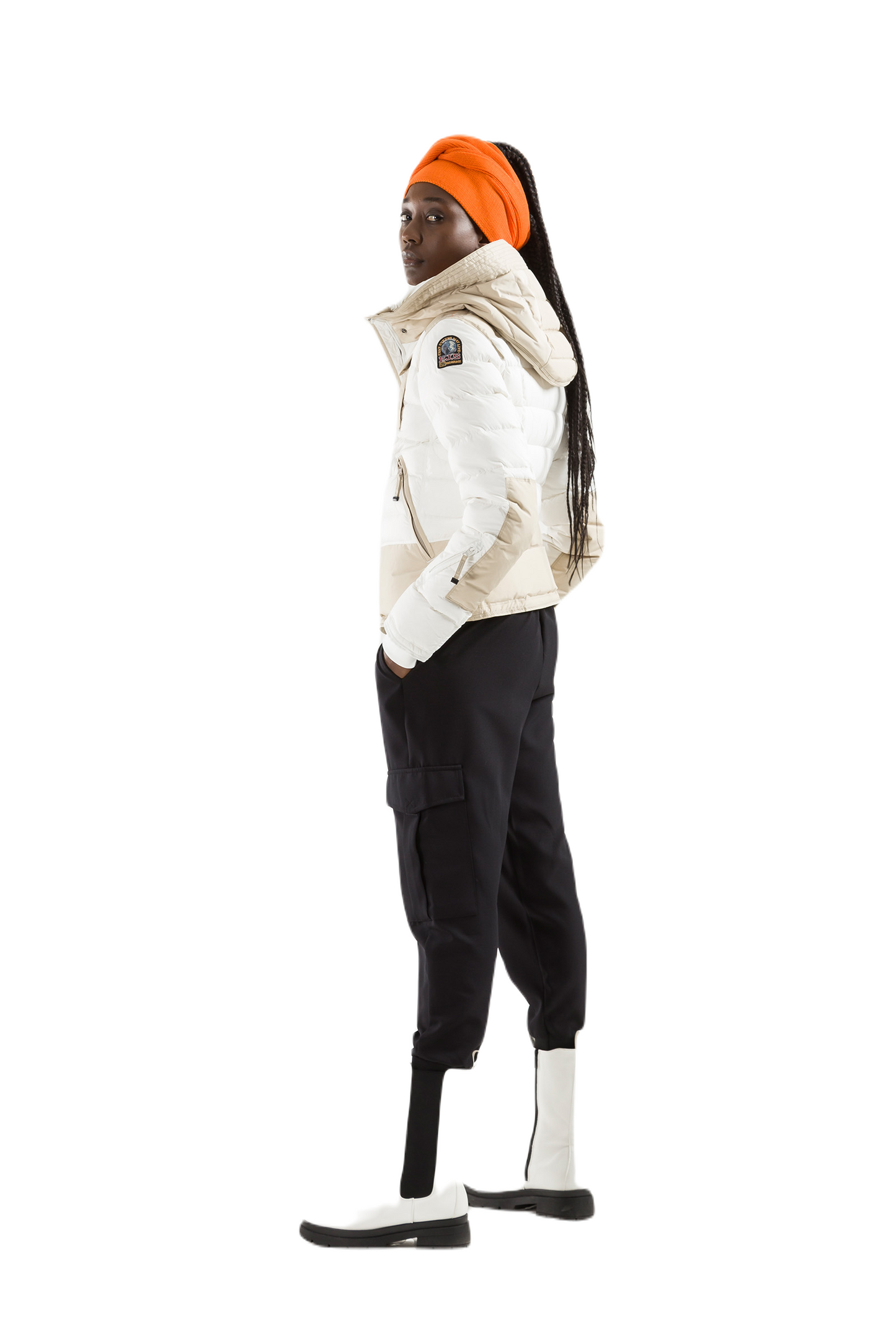 Parajumpers Skimaster Women's Down-filled Jacket White - Full Length Side View