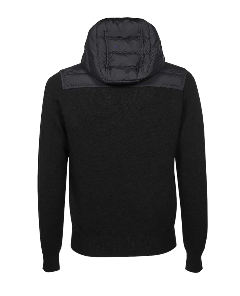 Parajumpers Illuga Men's Wool Down Jacket Black – Back View