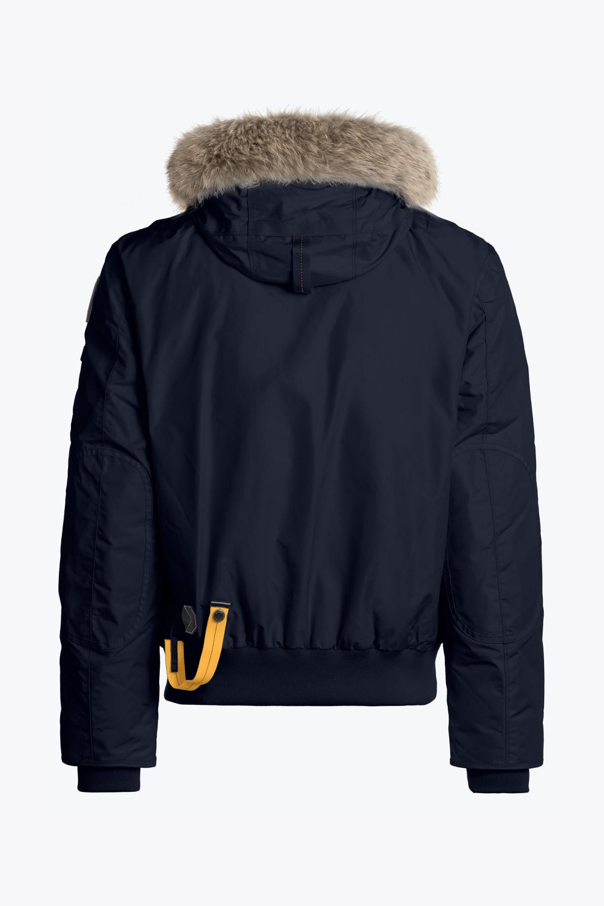 Parajumpers Gobi Men's Fur-trimmed Hooded Down Jacket Navy – Back View