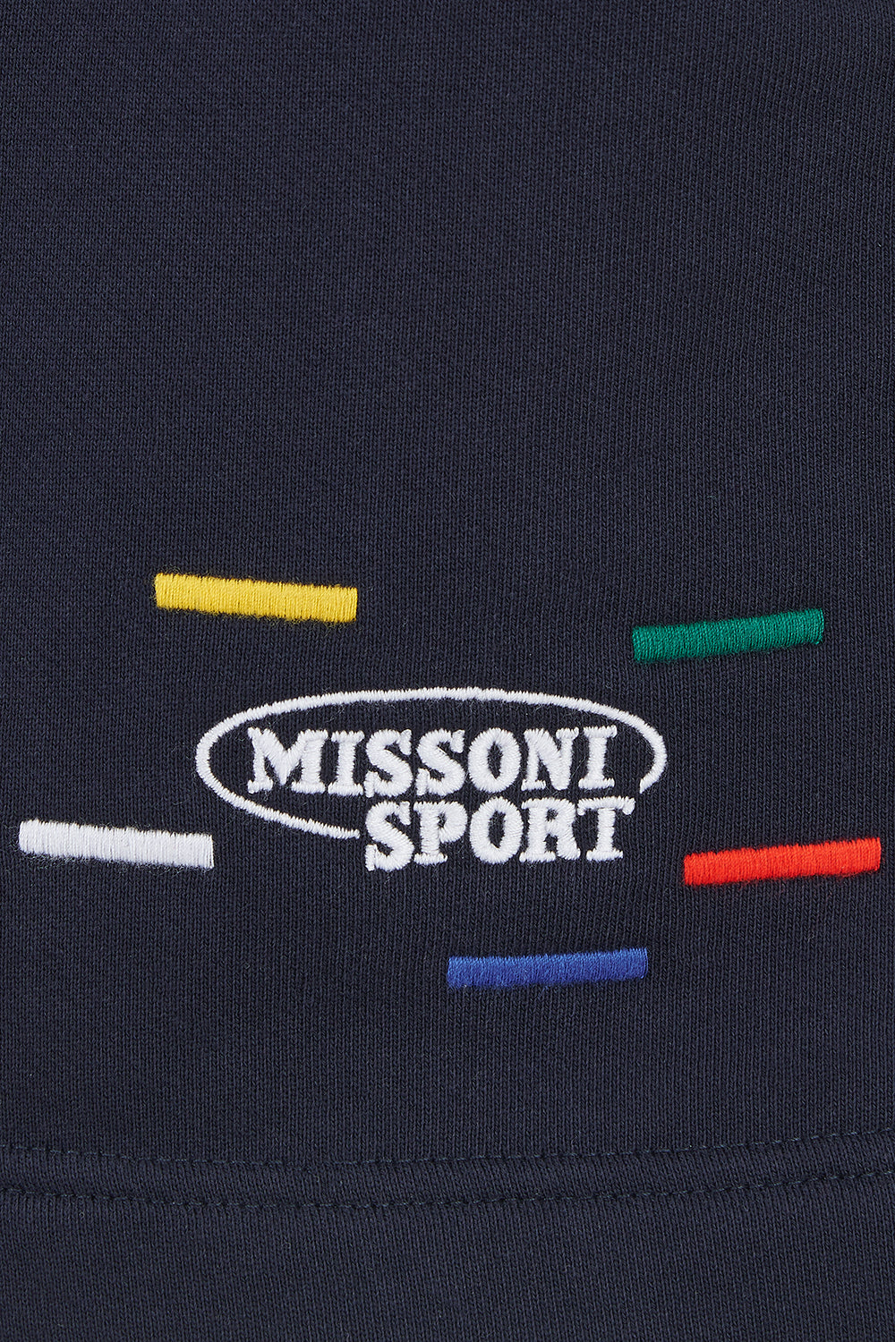 Missoni Men’s Shorts Navy - Close Up Logo