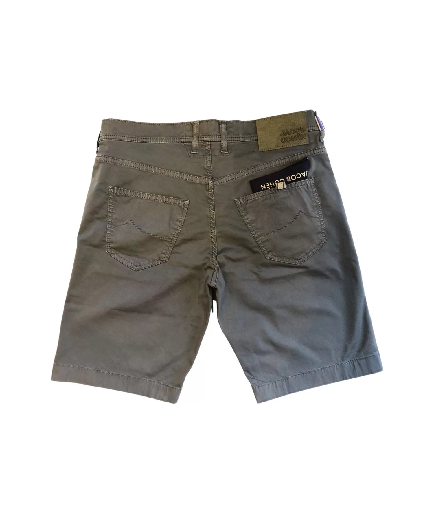 Jacob Cohën Men's Nicolas Shorts in Lead Grey - Back View