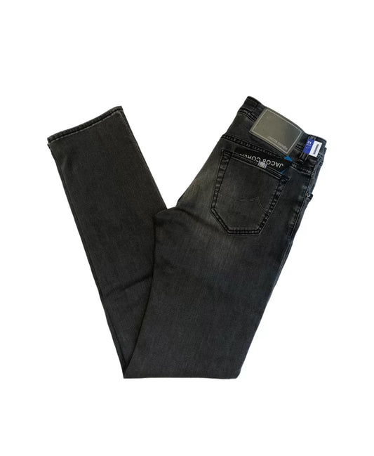 Jacob Cohën Men's Bard Slim Fit Jeans Washed Grey - Side View