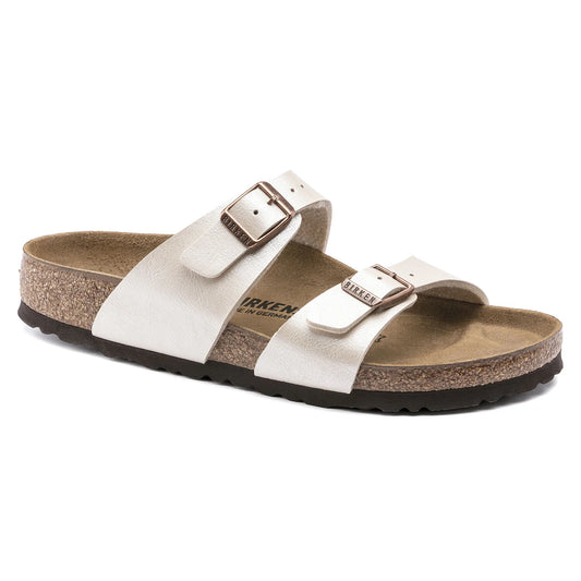 Birkenstock Women's Sydney Cushion Buckle Sandals Graceful White