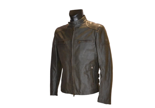 Matchless Captain America Celebration Biker Leather Matt Jacket Ottanio