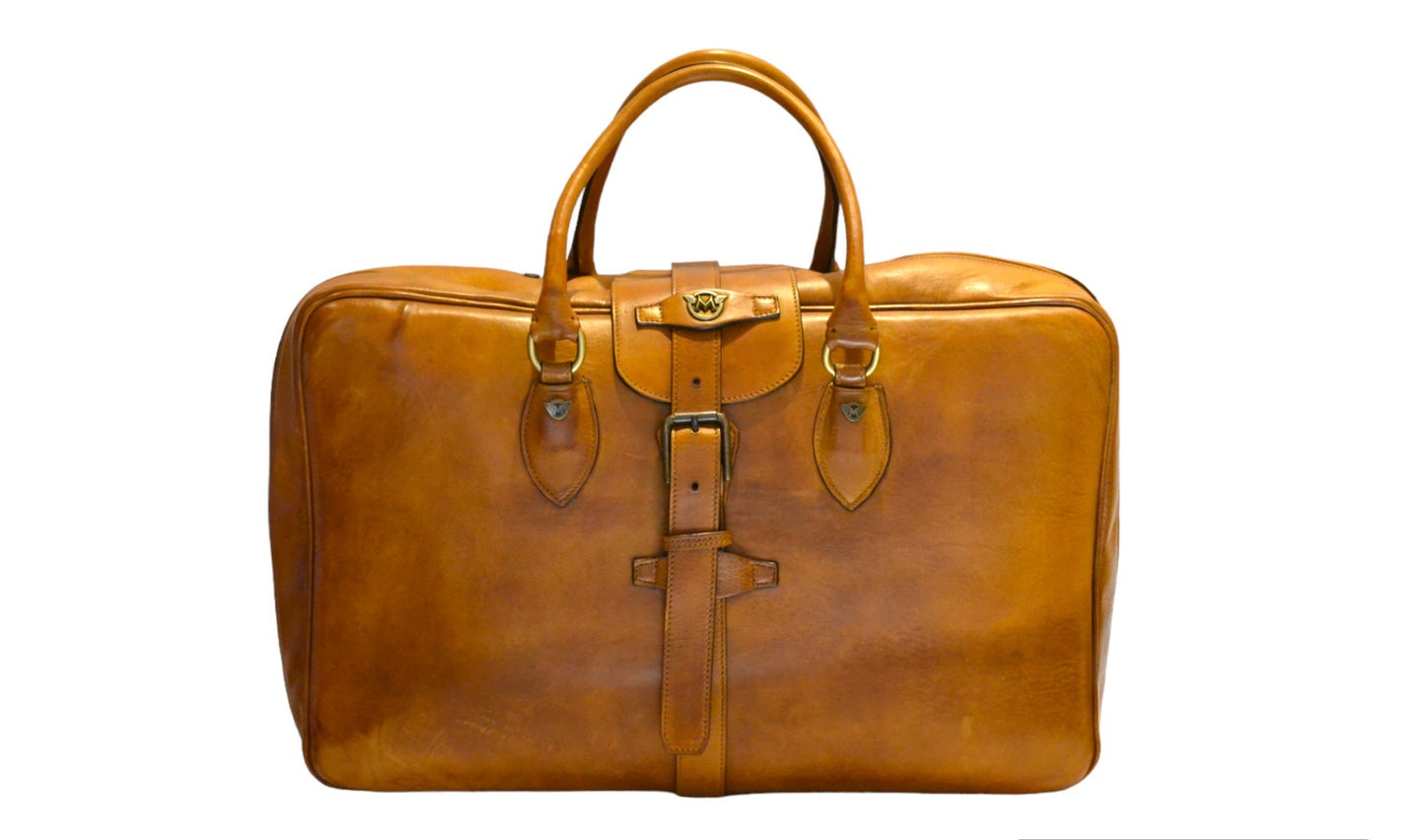 Matchless Leather Suitcase Antique Cuero
