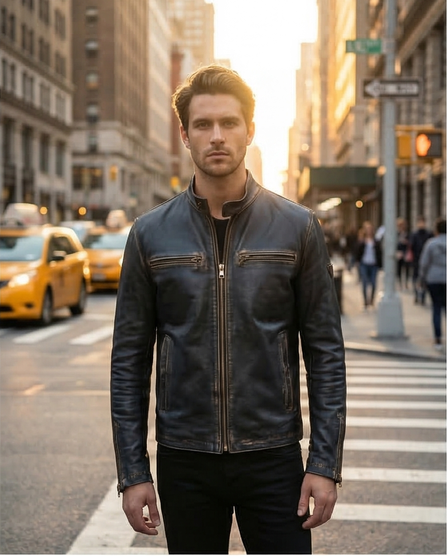 premium leather jackets handmade in Italy