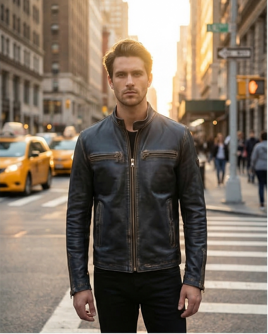 premium leather jackets handmade in Italy