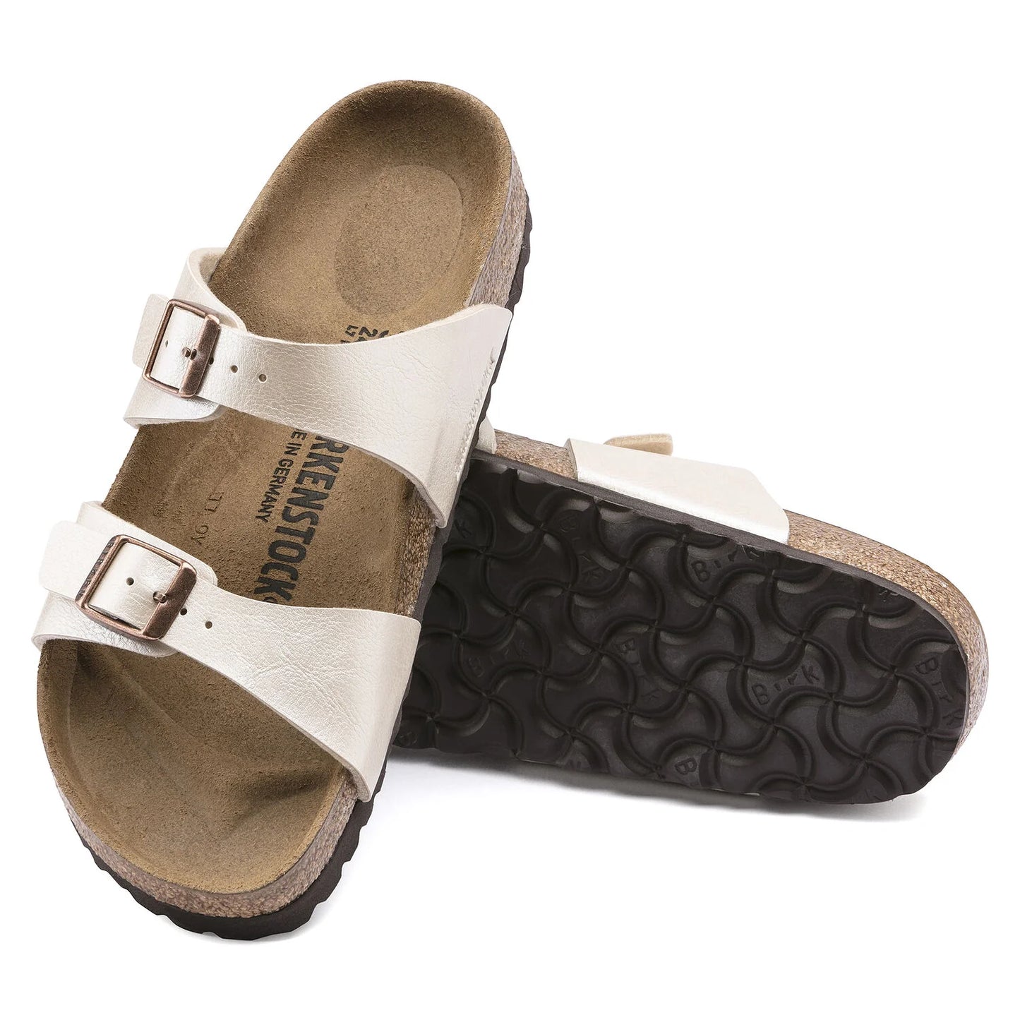 Birkenstock Women's Sydney Cushion Buckle Sandals Graceful White