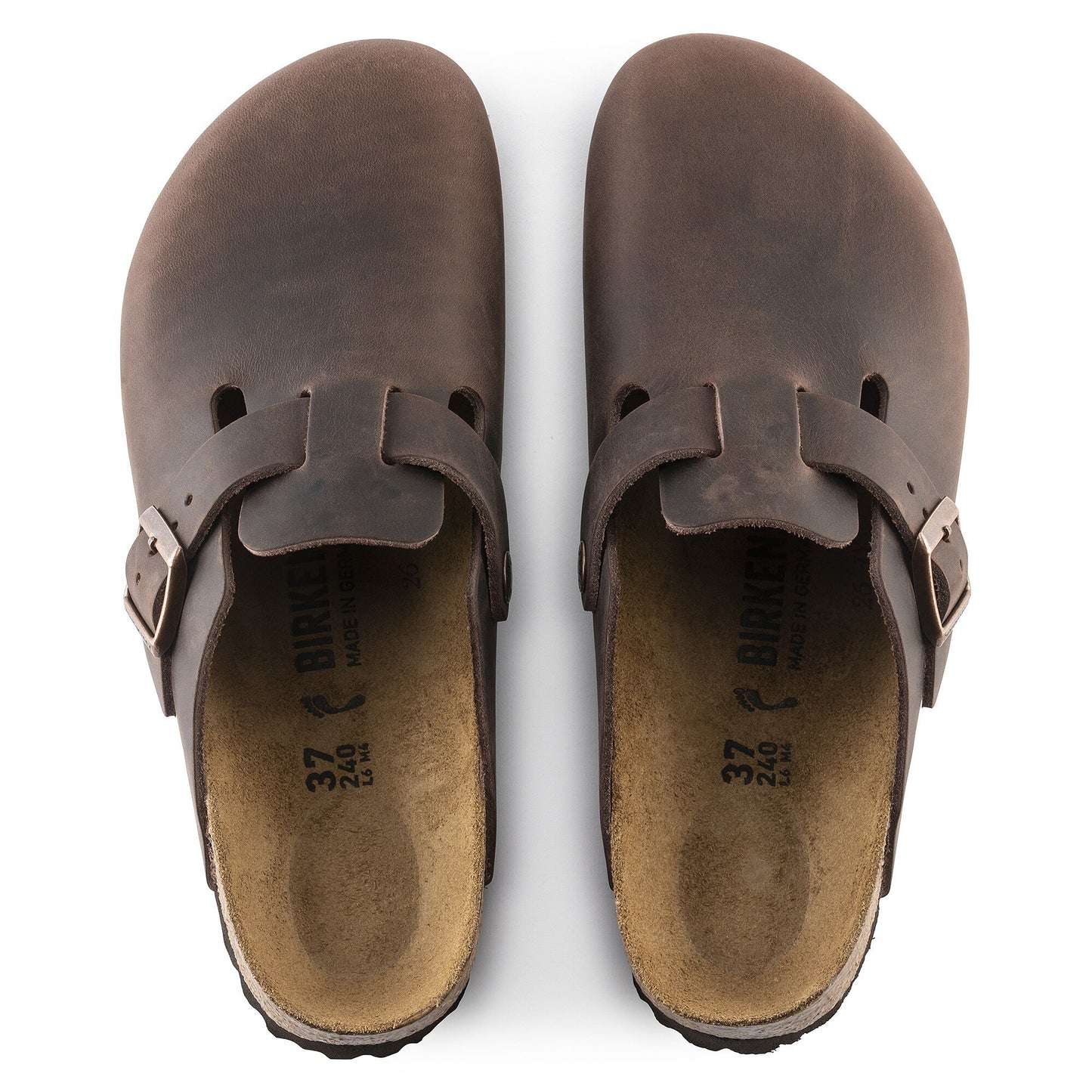 Birkenstock Unisex Boston Sandals Oiled Leather Habana