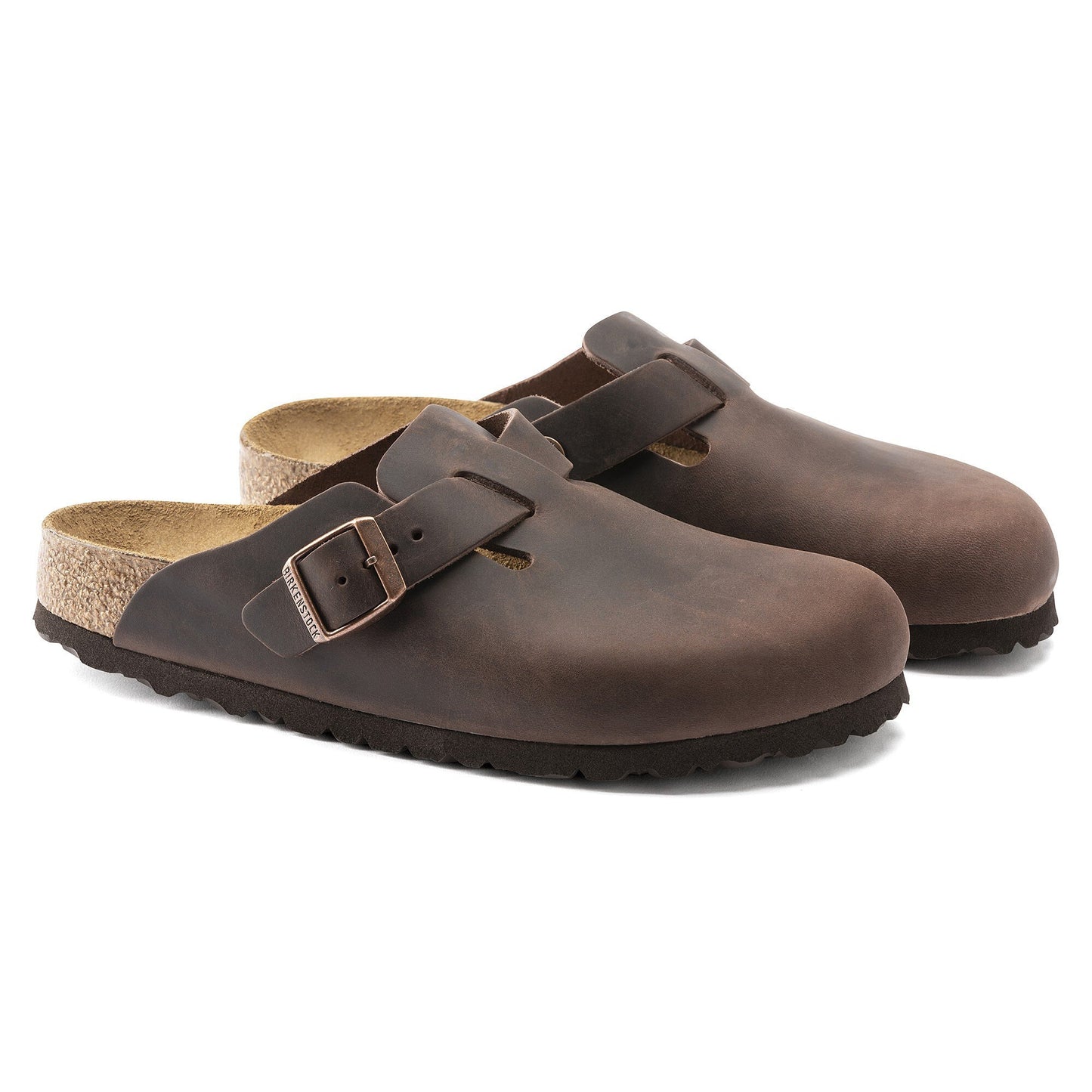 Birkenstock Unisex Boston Sandals Oiled Leather Habana