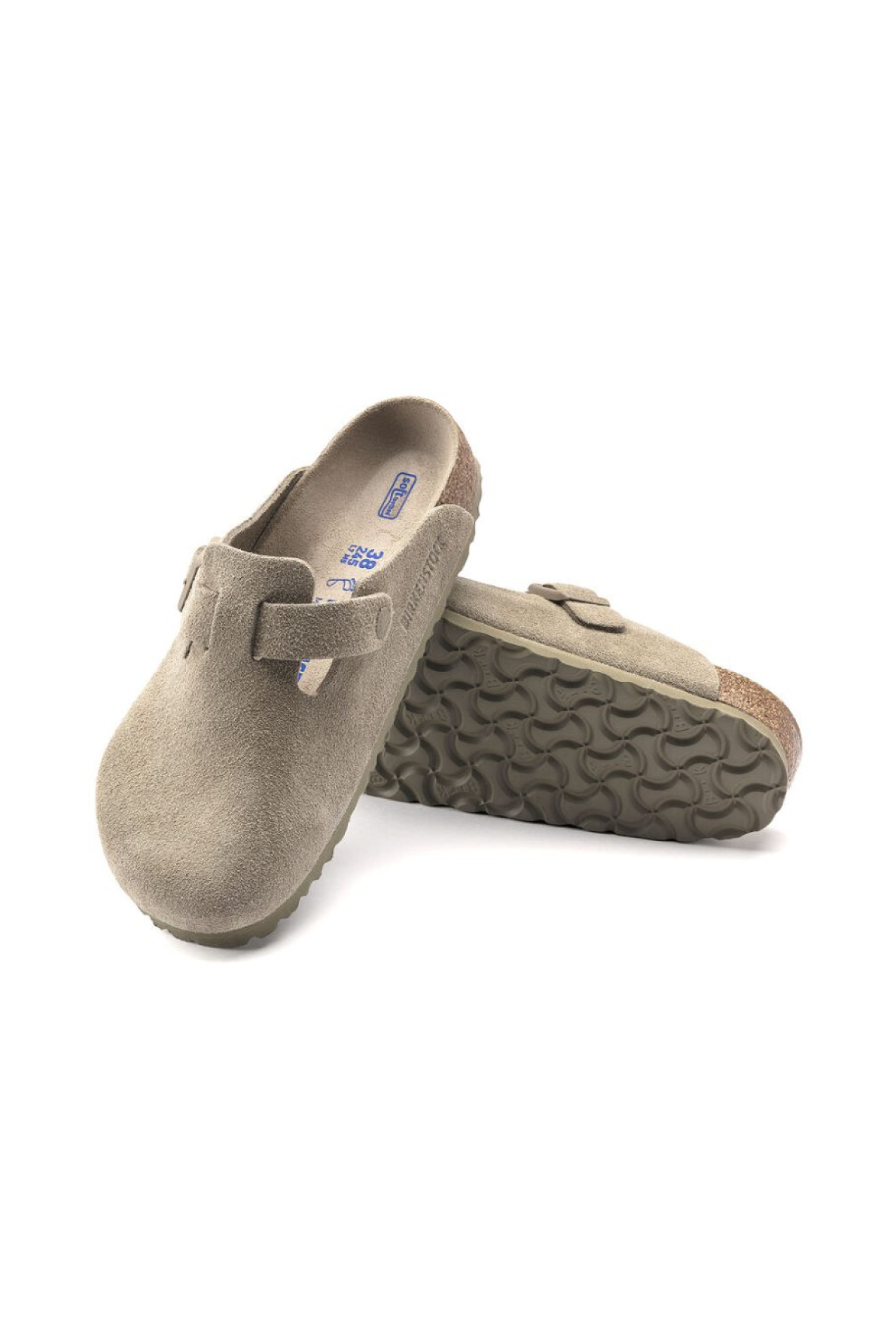 Birkenstock Women s Boston Suede Khaki Clogs Linea Fashion