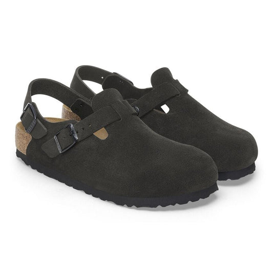 Birkenstock Unisex Tokio Suede Leather Sandals Black