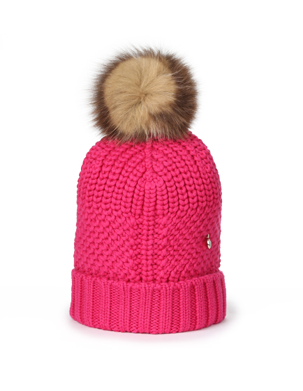 Woolrich Serenity Ladies Wool Beanie Hat Pink