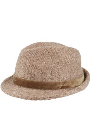 Jacob Cohën Ladies Mohair-blend Trilby Hat Beige