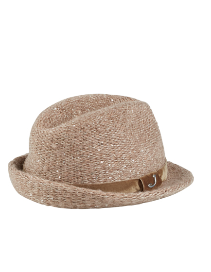 Jacob Cohën Ladies Mohair-blend Trilby Hat Beige