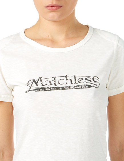 Matchless Ladies Logo T-shirt White