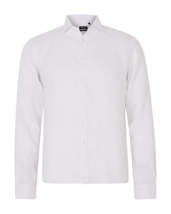 Sand Men's Classic Linen Shirt White