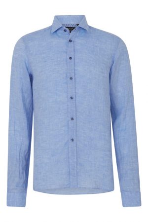Sand Men's Classic Linen Shirt Light Blue