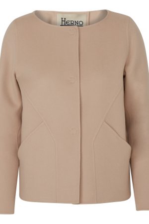 Herno Women's Cashmere Jacket Beige BACK