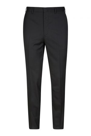 Pal Zileri Men's Tapered Suit Trousers Black