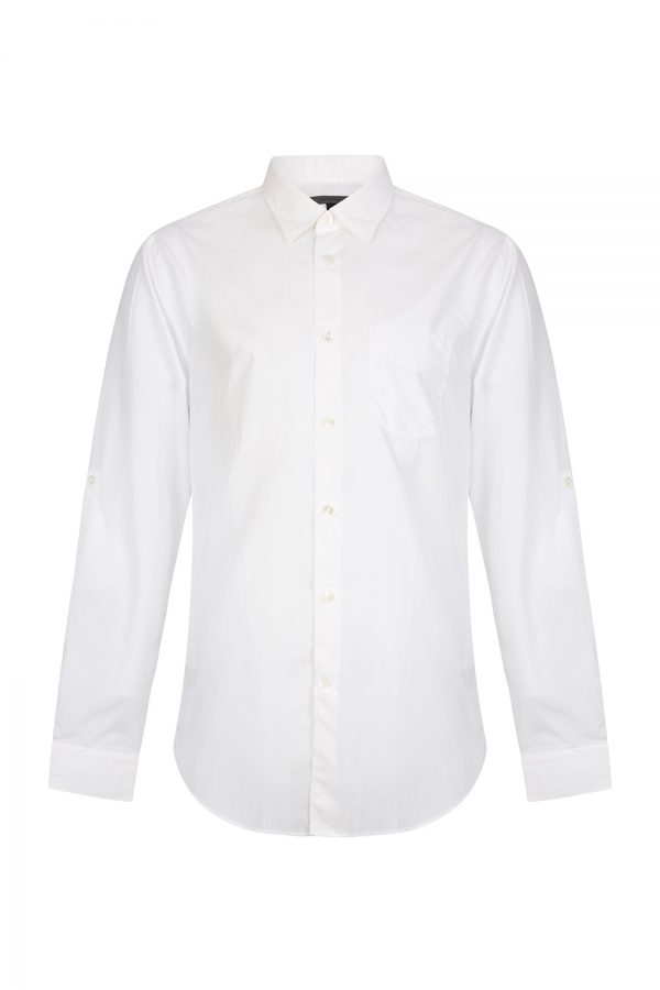 John Varvatos Men’s Long-sleeved Cotton Shirt White