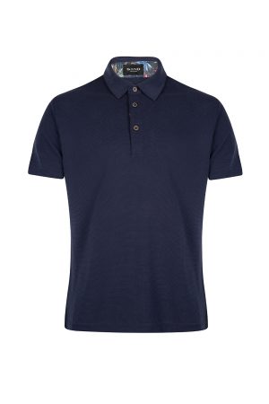 Sand Men's 3-button Polo Shirt Navy