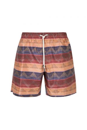 Missoni Men's Wave Pattern Swim Shorts Pink - New S20 Collection