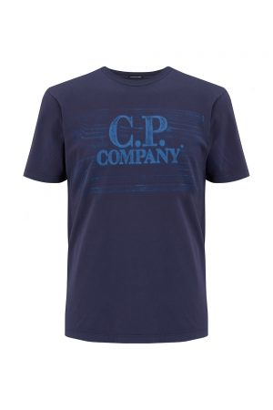 C.P. Company Men's Faded Logo T-shirt Purple - New SS21 Collection