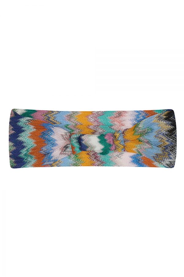Missoni Women's Zig-zag Crochet-knit Headband Multicoloured - New SS21 Collection
