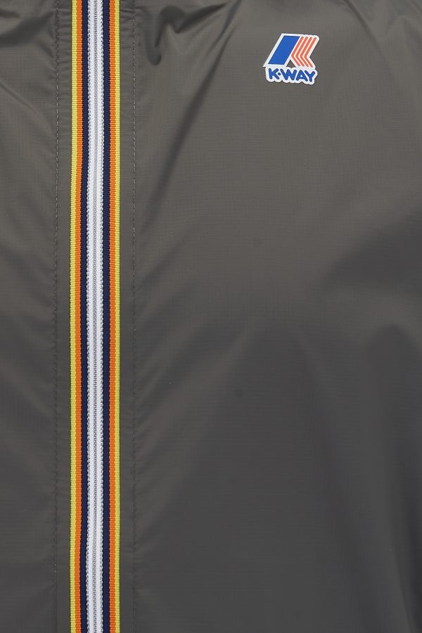 K-Way Le Vrai Claude 3.0 Men’s Windbreaker Jacket Grey - New SS21 Collection