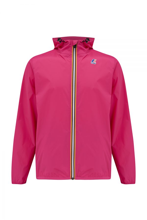 K-Way Le Vrai Claude 3.0 Men’s Hooded Rain Jacket Fuchsia Pink - New SS21 Collection