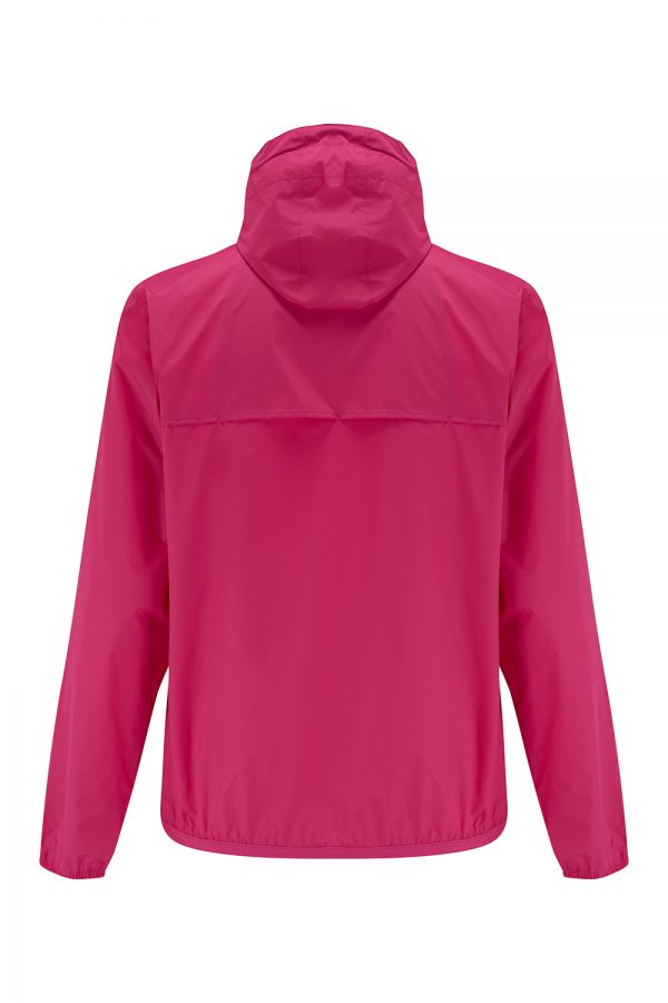 K-Way Le Vrai Claude 3.0 Men’s Hooded Rain Jacket Fuchsia Pink - New SS21 Collection