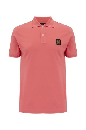 Belstaff Men's Cotton Piqué Polo Shirt Pink - New SS21 Collection