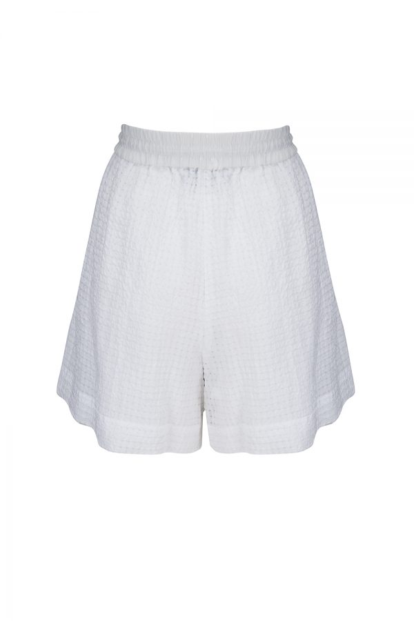 Iceberg Women's High-rise Drawstring Shorts White - New SS21 Collection