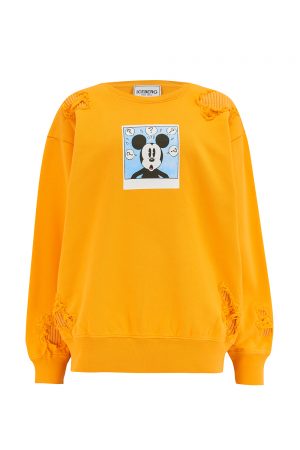 Iceberg Women's Mickey Mouse Polaroid Sweatshirt Yellow - New SS21 Collection