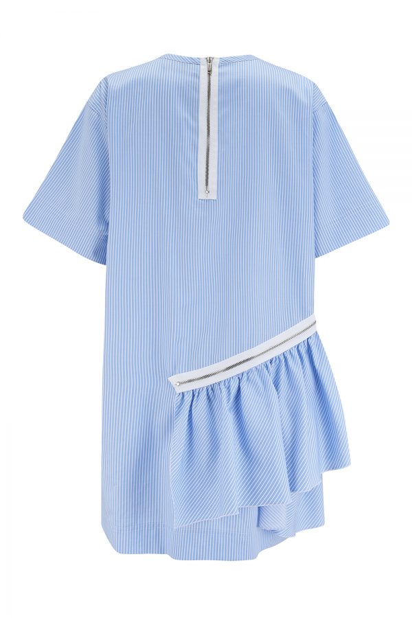Iceberg Women's Pinstripe T-shirt Dress Blue - New SS21 Collection