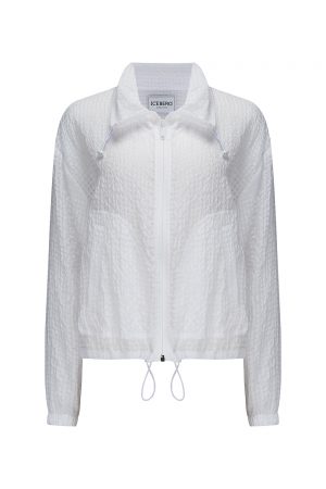 Iceberg Women's Broderie Anglaise Demi-sheer Jacket White - New SS21 Collection