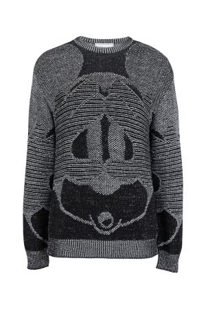 Iceberg Men's Mickey Mouse Motif Knitted Sweater Monotone - New SS21 Collection