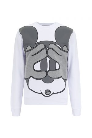 Iceberg Men's Mickey Mouse Print Sweatshirt White - New SS21 Collection