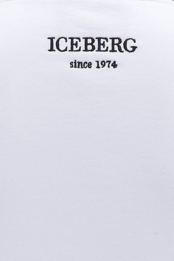 Iceberg Men's Mickey Mouse Print Sweatshirt White - New SS21 Collection