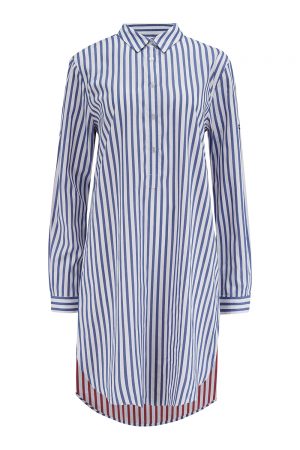 Saint James Benedicte Women’s Striped Shirt Dress Blue/White - New SS21 Collection