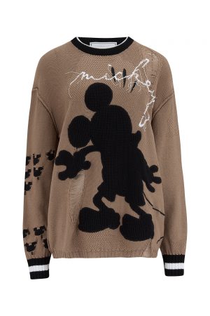Iceberg Women's Micky Mouse Silhouette Jumper Brown - New SS21 Collection