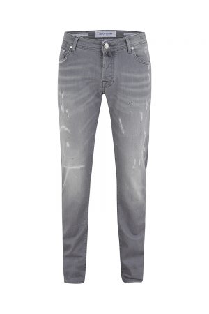 Jacob Cohën J622 Men's Distressed Slim Jeans Grey - New SS21 Collection