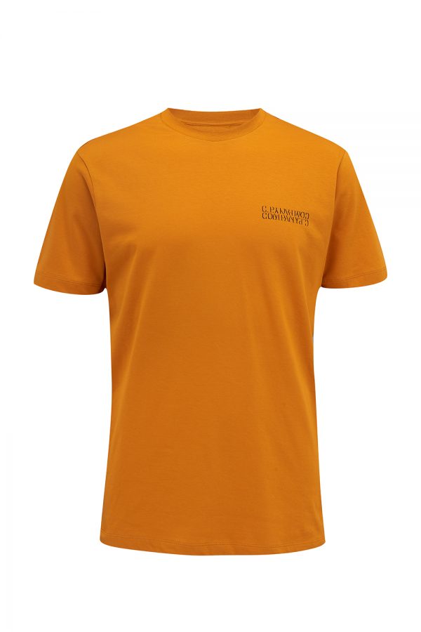 C.P. Company Men’s Rear Logo Print T-Shirt Orange - New S21 Collection 